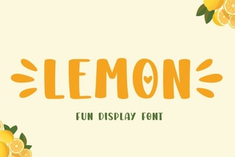 Lemon Font: a Fresh and Playful Typeface for Creative Projects