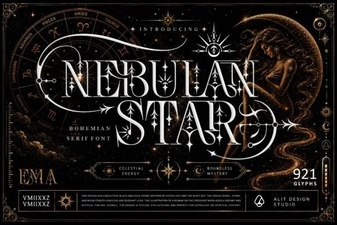 Nebulan Star Typeface Font – Futuristic Display Font Free Download