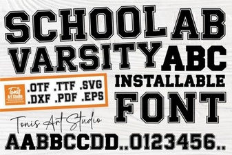 Classic School Varsity Font for Sports and Team Designs