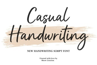 Elevate Your Projects with Casual Handwriting Fonts