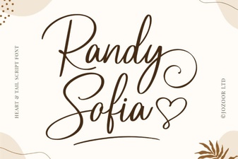 Randy Sofia Font - Elegant Script Font for Creative Designs