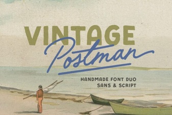 Vintage Postman Font for Classic Design Projects